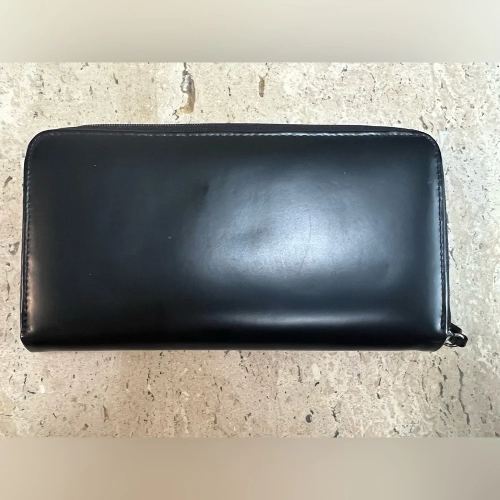 Vintage Eddie Bauer Genuine Leather XL Wallet Black Leather